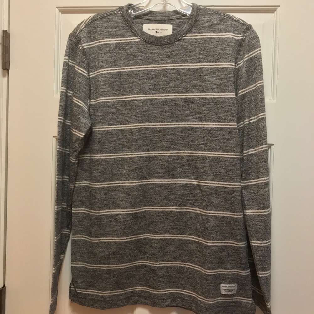 Modern Amusement Striped Crewneck